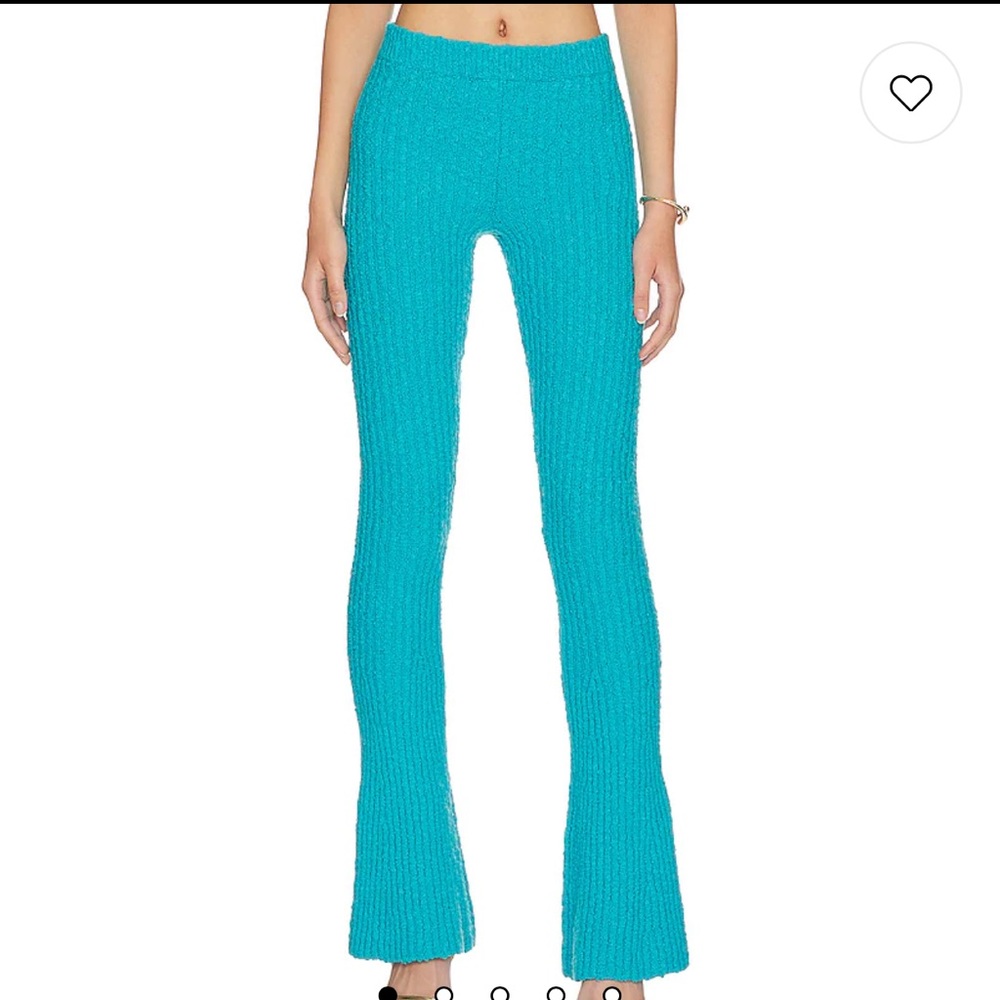 NBD Tara Boucle Knit Pant in Scuba Blue